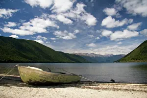 Beached: South Island, New Zealand. A beautiful glacial
