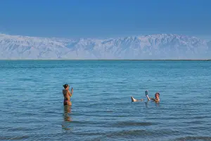 Israeli: Southern Dead Sea, People, Bathing, En Bokek, Israel