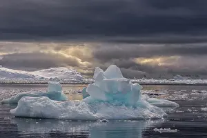 Iceberg: Southern Ocean, Antarctica, Paradise Harbour. Scenics of the