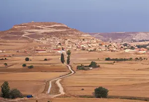 Hilltop: Spain, Castrojeriz, Castile. Camino de Santiago