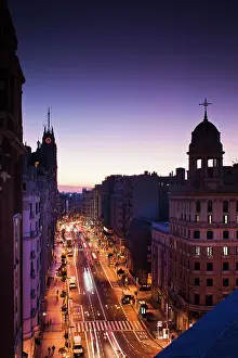 Madrid: Spain, Madrid, Centro Area, elevated view