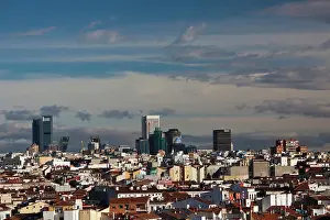 Madrid: Spain, Madrid, Centro Area, elevated view