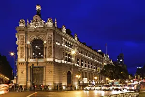 Plaza: Spain, Madrid, Plaza de Cibeles, Banco de