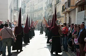 Penitents: Spain - Nazarenos (= penitents) at the Semana Santa