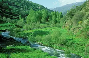 Alpujarras: Spain - The Trevelez river when flowing past the
