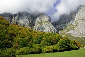 Cablecar: Spain - View of Picos de Europa mountains at cablecar
