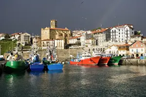 Trawler: Spanish fishing trawlers in harbour