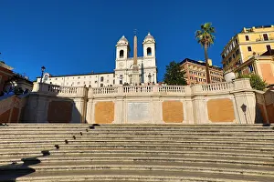 Steps: The Spanish Steps and the Trinita dei Monti church
