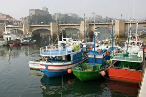 Quayside: Spanish trawlers moored on quayside