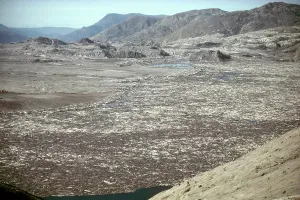 Spirit: Spirit Lake with Debris from Mount St. Helens Eruption