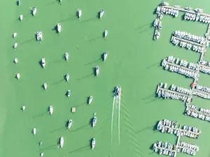 Boats: Sports and fishing boats at the marina of the fishing village of Sancti Petri