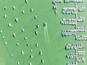 Boats: Sports and fishing boats at the marina of the fishing village of Sancti Petri