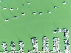Boats: Sports and fishing boats at the marina of the fishing village of Sancti Petri