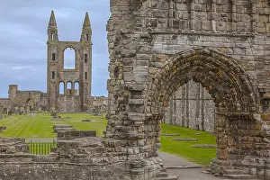 Fife: St Andrews Cathedral - entrance portal and view