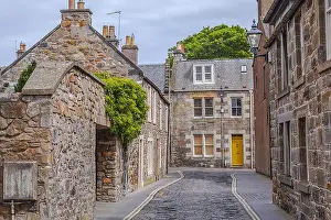 Fife: St Andrews street scene - narrow alley in the tourist