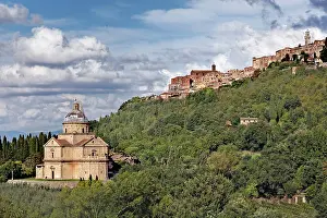 Abbey: St. Antimo Abbey, and city of Montepulciano