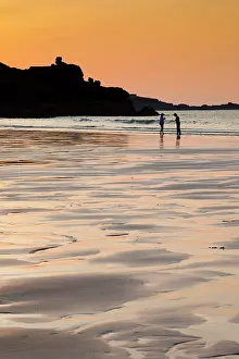 Ives: St Ives - beach at sunset