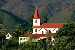 Colonial: St. Louis Church on late afternoon, St