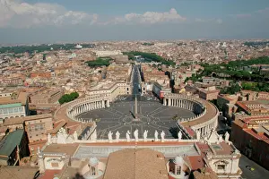 Built: St Peter's square at the Vatican. Built