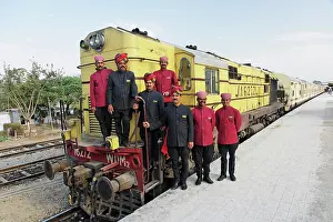 Wheels: Staff members for the Palace on Wheels train