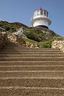 Step: Stairs leading to lighthouse atop hill