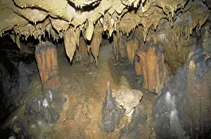 Caverns: Stalagmite formations