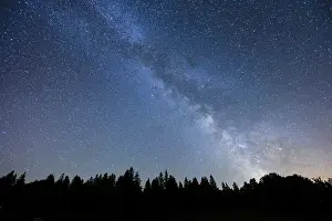 Backlight: Starry sky with milky way, SwitzerlandStarry sky with milky