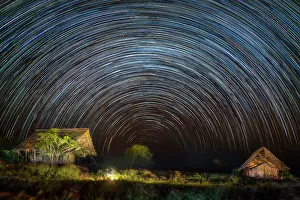 Tsavo: Startrail of 250 shots A night in the savannah