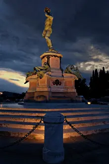 Piazza: Statue of David at the Piazza Michelangelo