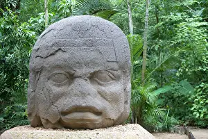 Warrior: Statue Olmec Old Warrior