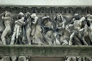 Dioxide: Statues damaged by acid rain