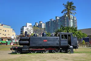 Trains: Steam Train at Takao Railway Museum by the Pier