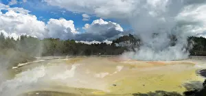 Thermal: Steaming Champagne Pool, Hot Spring, Waiotapu Geothermal