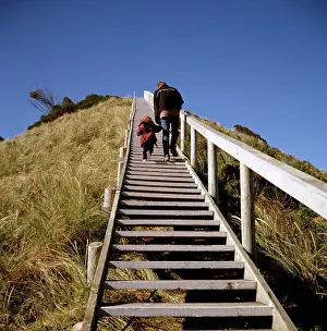 Bruny: Steps to sand dune lookout, Bruny Island, Tasmania
