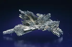 Orthorhombic: Stibnite