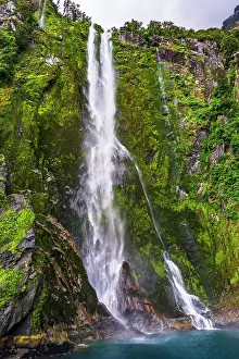 Polynesia: Stirling Falls, Milford Sound, Fiordland National Park