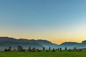 Hour: Stone circle at blue hour, Keswick, Yorkshire Dales