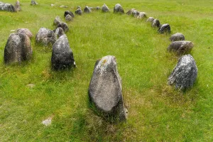 Ages: A stone circle at the major Viking burial site in