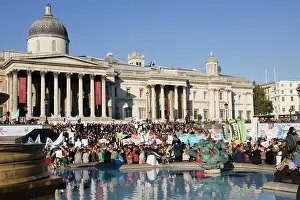 Protest: Stop Climate Change Chaos protesters Trafalgar