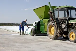 Stocking: Storage silo soy moist ration cows La Ventosilla farm Spain