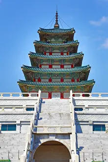 Storey: Five storey pagoda by the National Folk Museum at