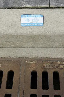 Dumping: Storm Drain Warning