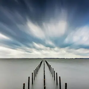 Expanse: Storm at Lake Dammer, jetty, weather, clouds, expanse