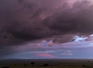 Severe: Storm over the Maasai Mara, Kenya, Africa