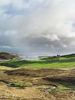 Croft: Storm over Northmavine, Scotland. (Large