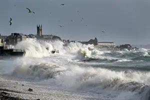 Harbours: Storm in Penzance - Cornwall - UK