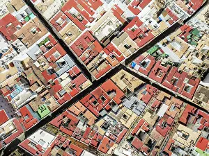 Street: Streets and rooftops in the town of Cádiz