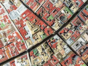 Street: Streets and rooftops in the town of Cádiz