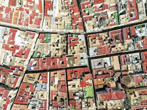 Street: Streets and rooftops in the town of Cádiz