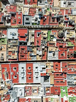Street: Streets and rooftops in the town of Cádiz
